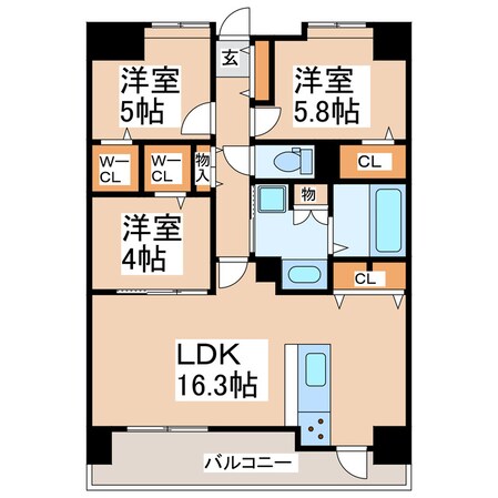 LIBTH菊陽の物件間取画像